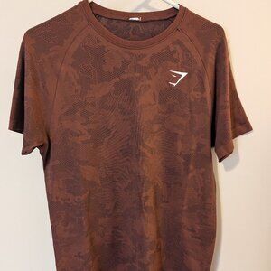 Gymshark Geo Seamless T-Shirt Red